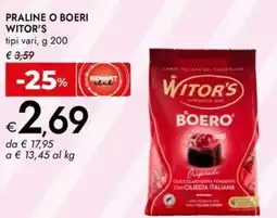 Bennet Praline o boeri WITOR'S offerta