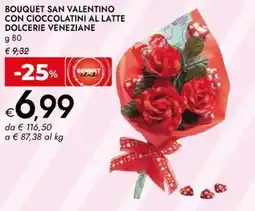 Bennet Bouquet san valentino con cioccolatini al latte dolcerie veneziane offerta