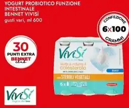 Bennet Yogurt probiotico funzione intestinale BENNET VIVISÌ offerta