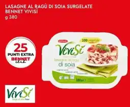 Bennet Lasagne al ragù di soia surgelate BENNET VIVISI offerta