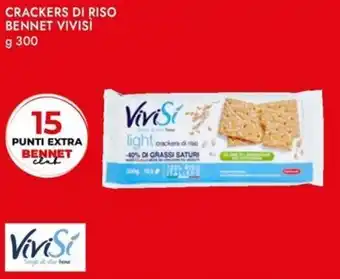 Bennet Crackers di riso BENNET VIVISÌ offerta