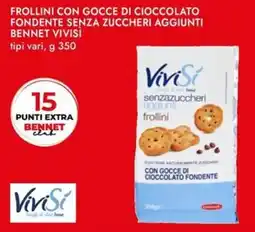 Bennet Frollini con gocce di cioccolato fondente senza zuccheri aggiunti BENNET VIVISÌ offerta