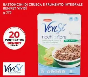 Bennet Bastoncini di crusca e frumento integrale BENNET VIVISÌ offerta