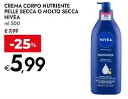 Bennet Crema corpo nutriente pelle secca o molto secca NIVEA offerta