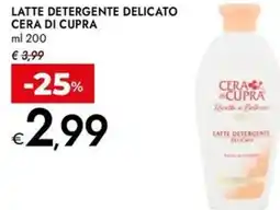 Bennet Latte detergente delicato CERA DI CUPRA offerta