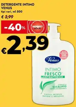 Bennet Detergente intimo VENUS offerta