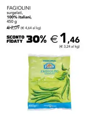 Esselunga Fagiolini surgelati, 100% italiani offerta