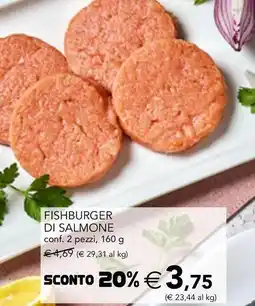 Esselunga Fishburger di salmone offerta