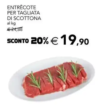 Esselunga Entrecote per tagliata di scottona offerta