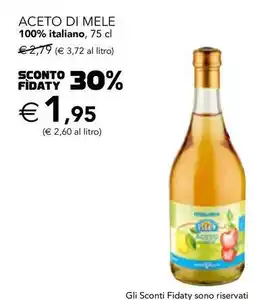 Esselunga Aceto di mele 100% italiano offerta