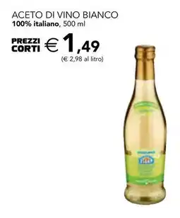 Esselunga Aceto di vino bianco 100% italiano offerta