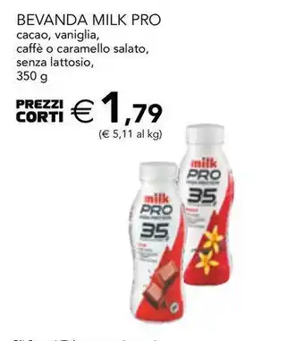 Esselunga Bevanda milk pro cacao, vaniglia, caffè o caramello salato offerta