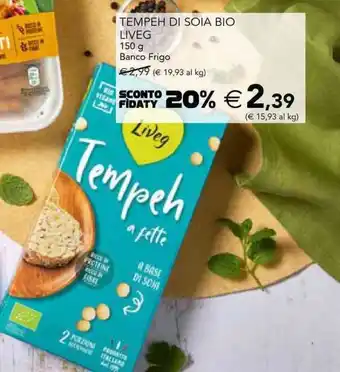 Esselunga Tempeh di soia bio liveg offerta