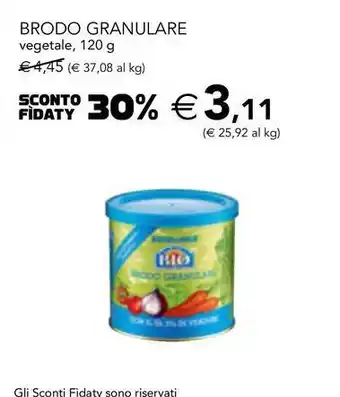 Esselunga Brodo granulare vegetale offerta