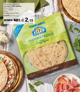 Esselunga Piadina fresca con farro 100% italiano offerta