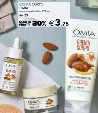 Esselunga Crema corpo mandorla di sicilia offerta