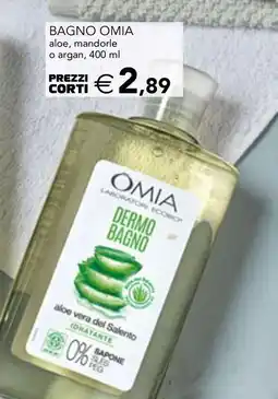 Esselunga Bagno omia aloe, mandorle o argan offerta