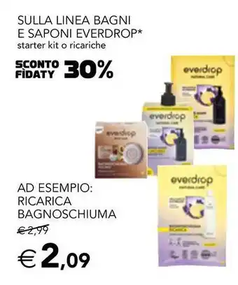 Esselunga Sulla linea bagni e saponi everdrop* offerta