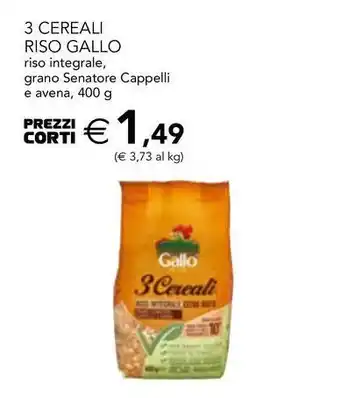 Esselunga 3 cereali riso gallo riso integrale offerta