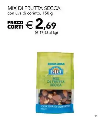 Esselunga Mix di frutta secca con uva di corinto offerta