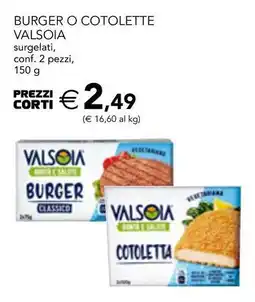 Esselunga Burger o cotolette valsoia offerta