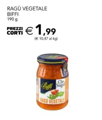 Esselunga Ragù vegetale biffi offerta