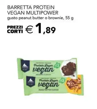 Esselunga Barretta protein vegan multipower offerta