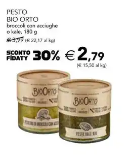 Esselunga Pesto bio orto broccoli con acciughe o kale offerta