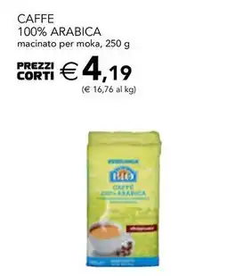 Esselunga Caffe 100% arabica macinato per moka offerta