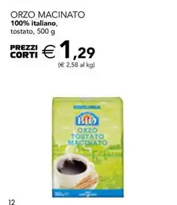 Esselunga Orzo macinato 100% italiano, tostato, 500 g offerta