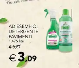 Esselunga Ad esempio: detergente pavimenti offerta