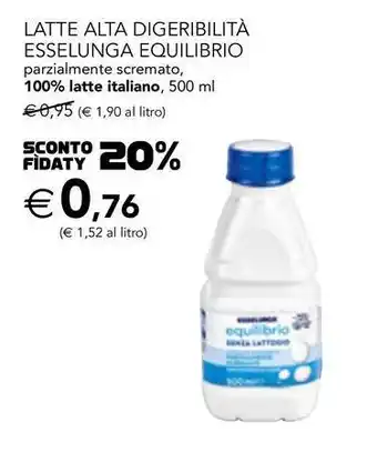 Esselunga Latte alta digeribilità esselunga equilibrio offerta