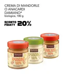 Esselunga Crema di mandorle o anacardi damiano* biologica offerta