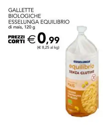 Esselunga Gallette biologiche esselunga equilibrio di mais offerta