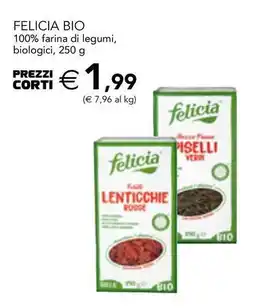 Esselunga Felicia bio 100% farina di legumi, biologici offerta