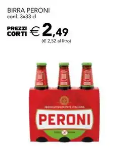 Esselunga Birra peroni conf. 3x33 cl offerta