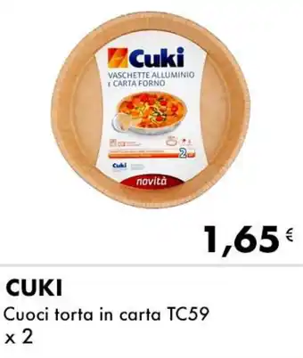 Iper Tosano Cuki cuoci torta in carta tc59 x 2 offerta