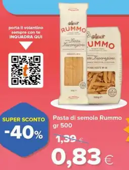 Tigre Pasta di semola rummo offerta