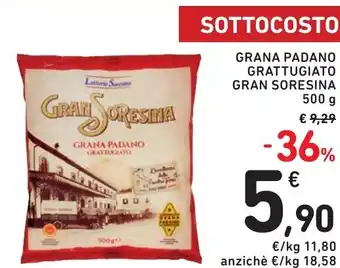 Spazio Conad Grana padano grattugiato gran soresina offerta