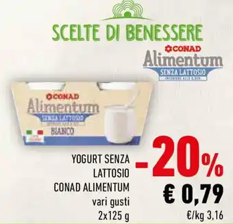 Conad Yogurt senza lattosio conad alimentum offerta