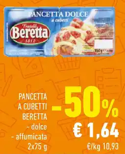 Conad Pancetta dolce beretta - dolce offerta