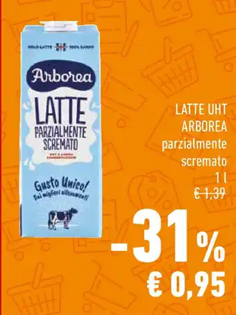 Conad Latte uht arborea parzialmente scremato offerta