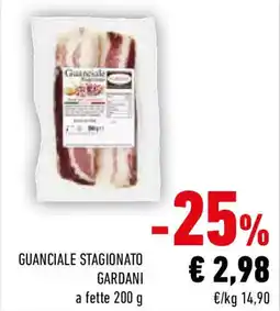 Conad Guanciale stagionato gardani offerta