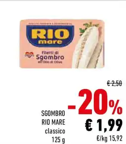 Conad Sgombro rio mare classico offerta