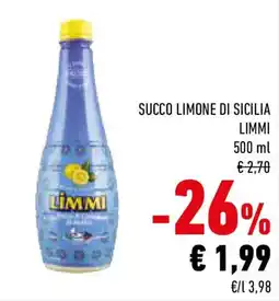 Conad Succo limone di sicilia limmi offerta