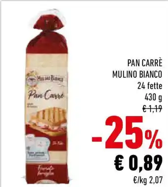 Conad Pan carrè mulino bianco offerta