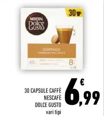 Conad 30 capsule caffè nescafè dolce gusto offerta