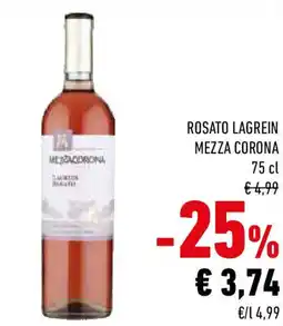 Conad Rosato lagrein mezza corona offerta