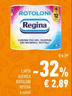 Conad Carta igienica rotoloni regina 4 rotoli offerta