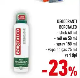 Conad Deodoranti borotalco offerta